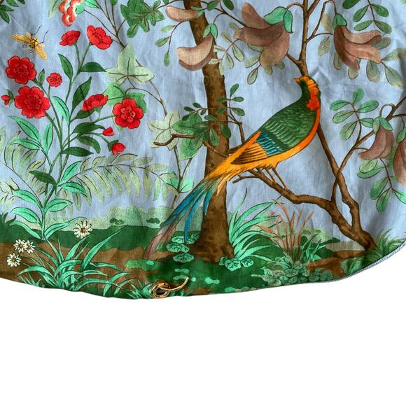 Authentic Gucci Tian Print Travel Garment Bag Blue Luxury Travel Accessory NEW - Picture 7 of 16